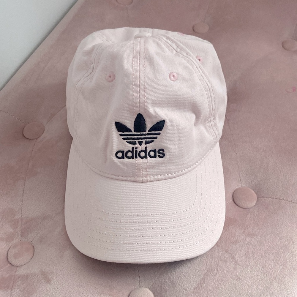 Women’s light pink adidas hat